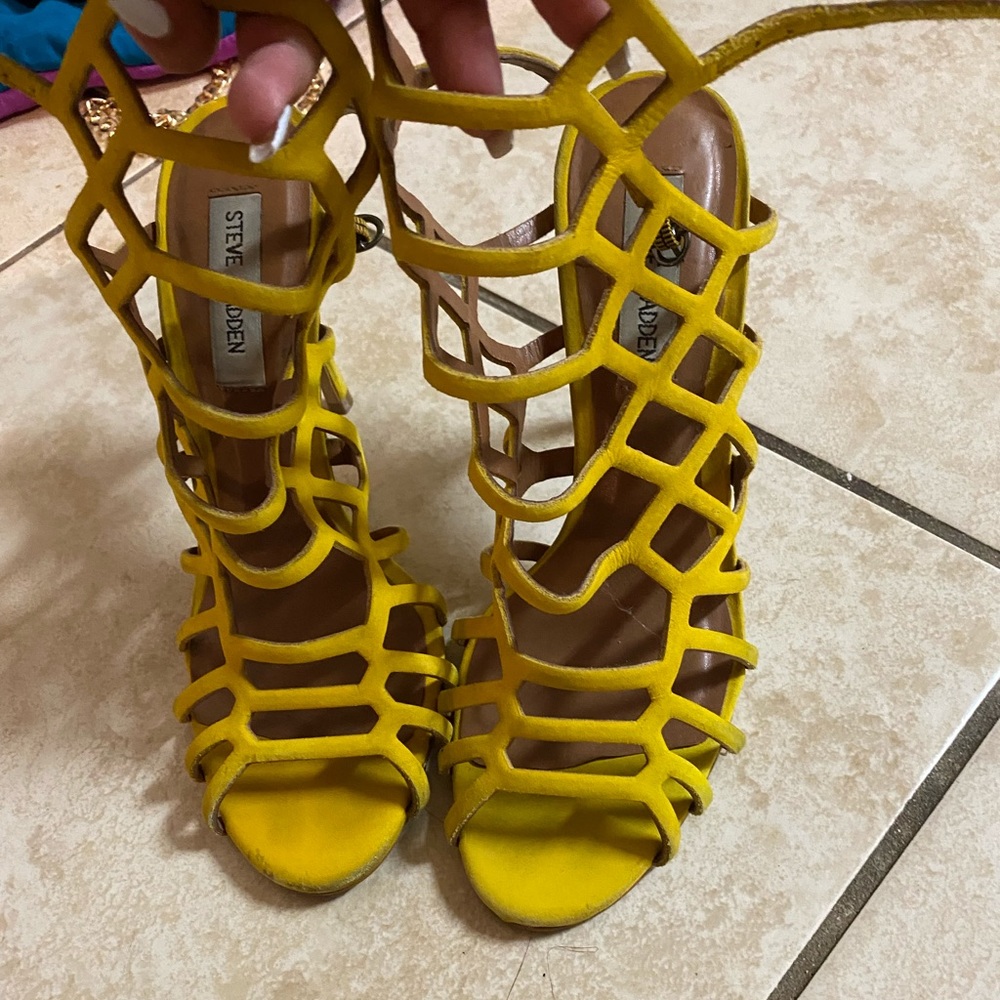 Steve madden waffle heels